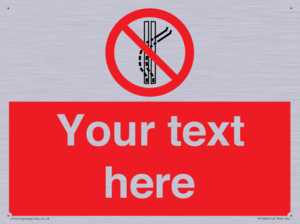 Custom prohibition Do not leave the tow track